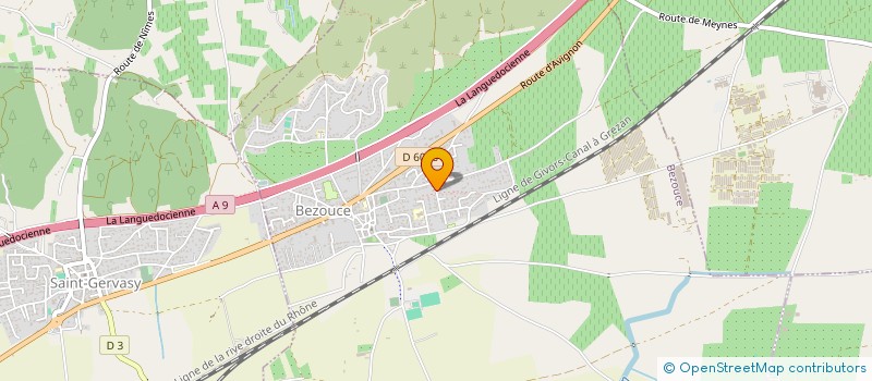 localisation de l'entreprise MONSIEUR SERGE OLIVER  BEZOUCE