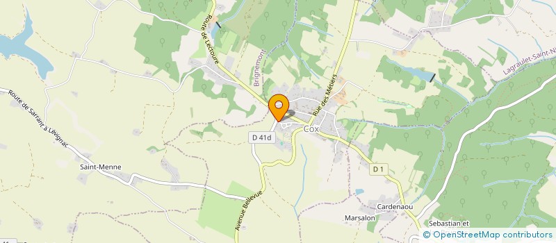 localisation de l'entreprise MONSIEUR SERGE OSTAPENKO  COX