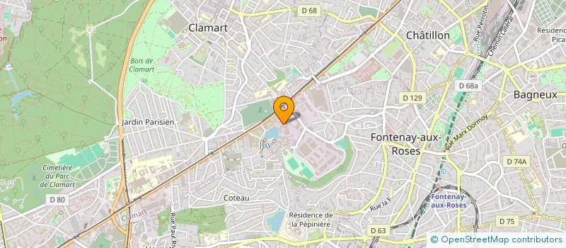 localisation de l'entreprise MONSIEUR SERGE-PACOME OKOUBO à CLAMART