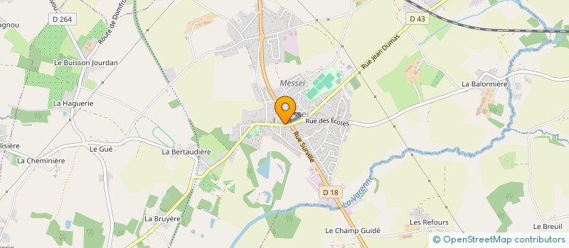 localisation de l'entreprise MONSIEUR SERGE PAGEAU à MESSEI