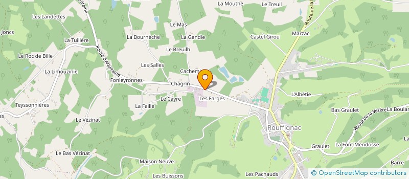 localisation de l'entreprise MONSIEUR SERGE PAGES  ROUFFIGNAC-SAINT-CERNIN-DE-REILHAC