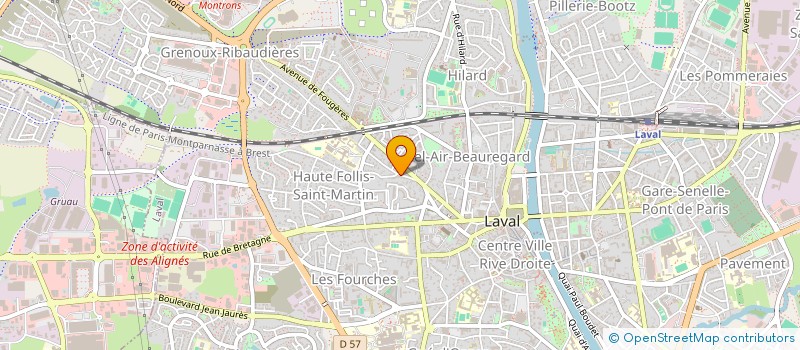 localisation de l'entreprise MONSIEUR SERGE PAILLARD à LAVAL