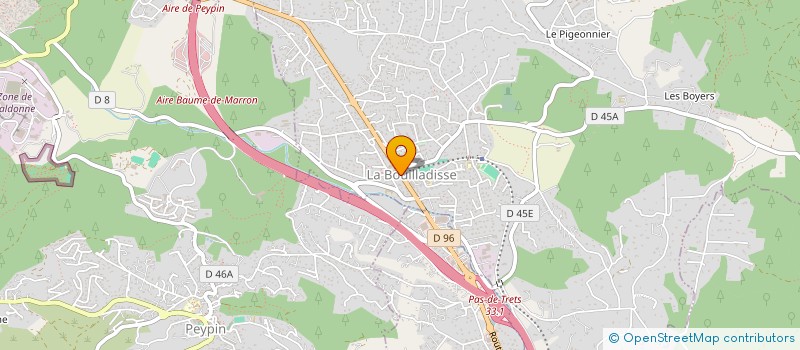 localisation de l'entreprise MONSIEUR SERGE PAMPLINA  LA BOUILLADISSE