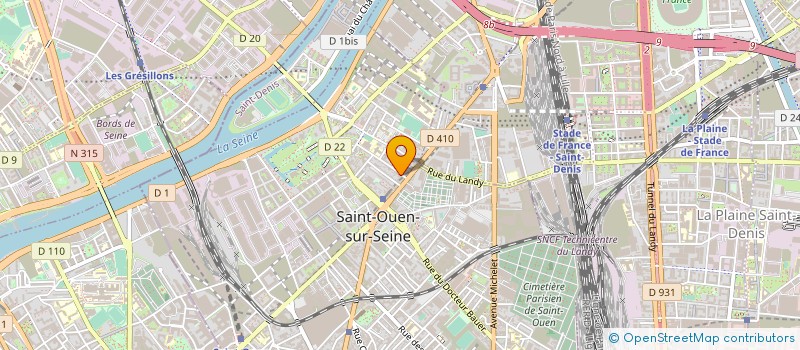 localisation de l'entreprise MONSIEUR SERGE PANNETIER à SAINT-OUEN-SUR-SEINE