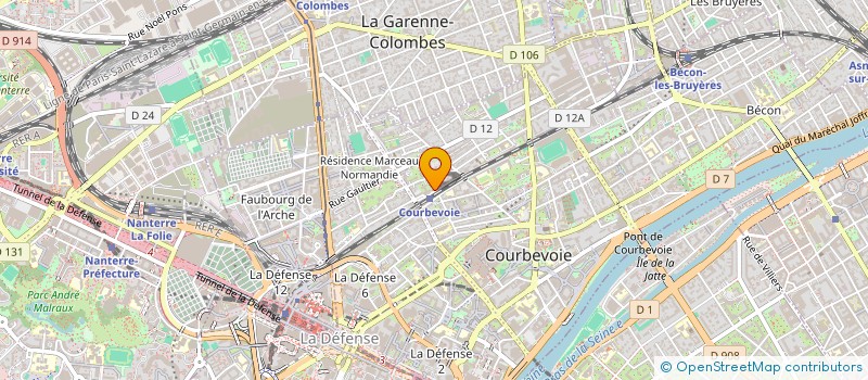 localisation de l'entreprise MONSIEUR SERGE PARROT à COURBEVOIE
