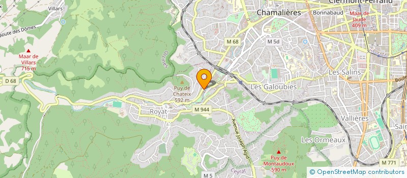 localisation de l'entreprise MONSIEUR SERGE PASSET  ROYAT