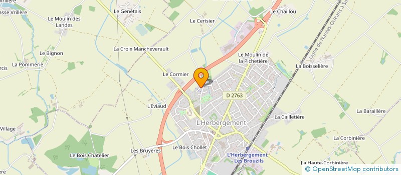 localisation de l'entreprise MONSIEUR SERGE PASTEAU  L'HERBERGEMENT