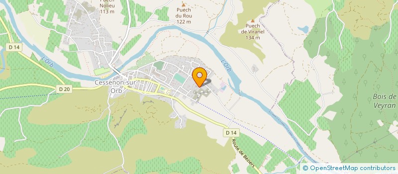 localisation de l'entreprise MONSIEUR SERGE PASTOR  CESSENON-SUR-ORB