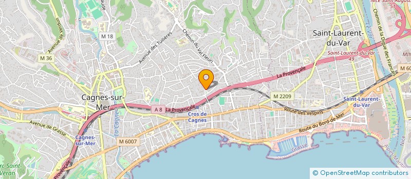 localisation de l'entreprise MONSIEUR SERGE PASTORET  CAGNES-SUR-MER