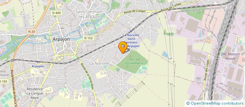 localisation de l'entreprise MONSIEUR SERGE PATIENCE  ARPAJON