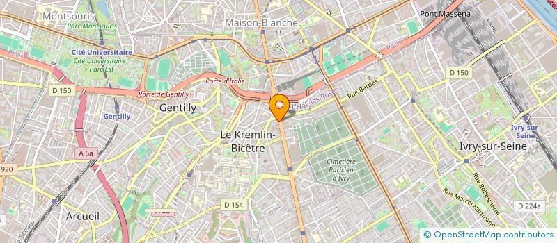 localisation de l'entreprise MONSIEUR SERGE-PATRICK ACKA  LE KREMLIN-BICETRE