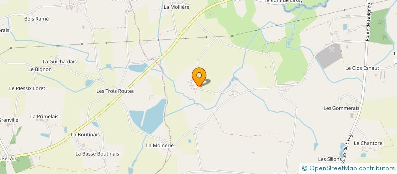 localisation de l'entreprise MONSIEUR SERGE-PAUL CLOTEAUX  GUIGNEN