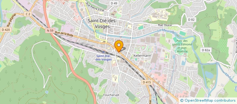 localisation de l'entreprise MONSIEUR SERGE PAULUS à SAINT-DIE-DES-VOSGES