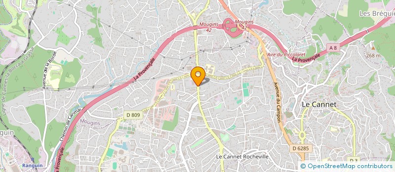 localisation de l'entreprise MONSIEUR SERGE PAYANT à LE CANNET