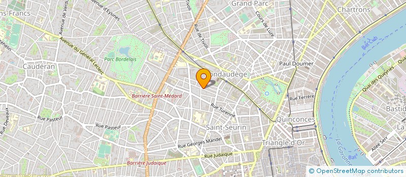 localisation de l'entreprise MONSIEUR SERGE PELISSIER à BORDEAUX