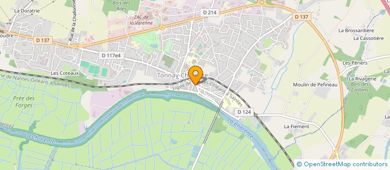 localisation de l'entreprise MONSIEUR SERGE PELLACOEUR  TONNAY-CHARENTE