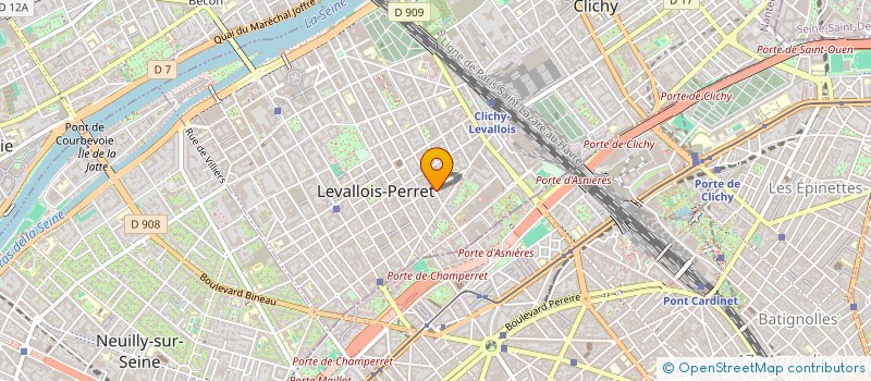 localisation de l'entreprise MONSIEUR SERGE PELLUARD à LEVALLOIS-PERRET