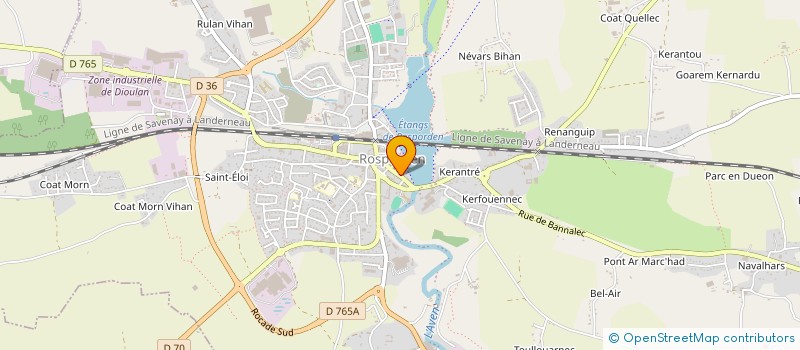 localisation de l'entreprise MONSIEUR SERGE PENSEC  ROSPORDEN