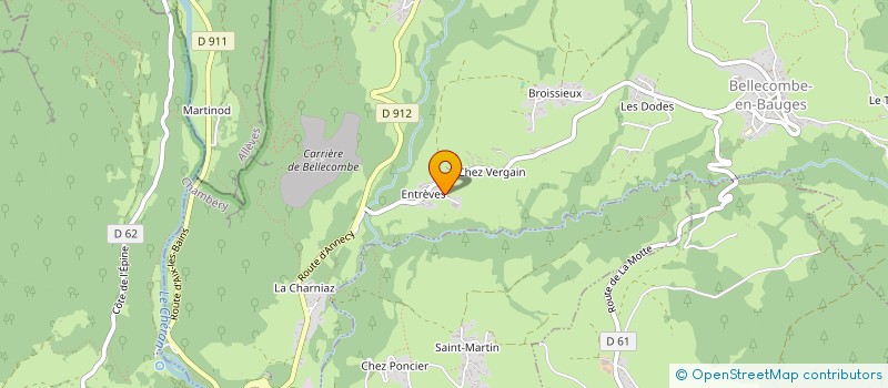 localisation de l'entreprise MONSIEUR SERGE PEROZENI  BELLECOMBE-EN-BAUGES