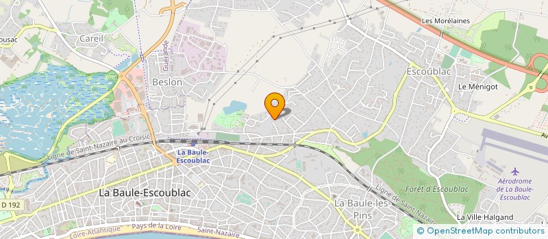 localisation de l'entreprise MONSIEUR SERGE PETIT  LA BAULE-ESCOUBLAC