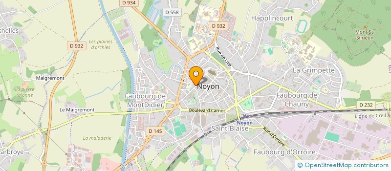 localisation de l'entreprise MONSIEUR SERGE PETREZ  NOYON