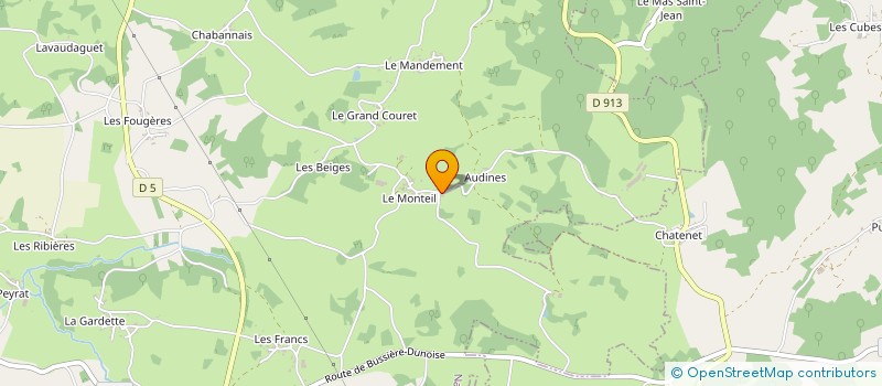 localisation de l'entreprise MONSIEUR SERGE PHILIPPON à LA CELLE-DUNOISE