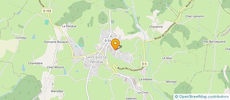 localisation de l'entreprise MONSIEUR SERGE PICOLET  SAINT-JUST-LA-PENDUE