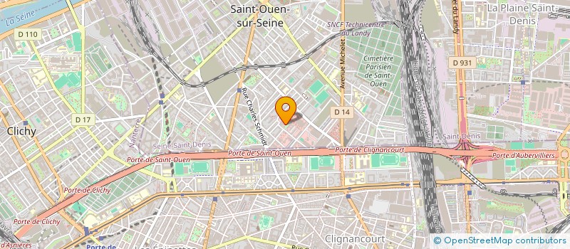localisation de l'entreprise MONSIEUR SERGE PIEDELEU à SAINT-OUEN-SUR-SEINE