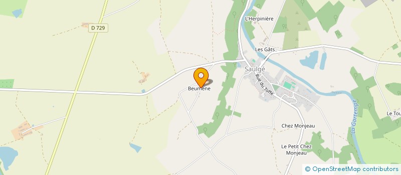 localisation de l'entreprise MONSIEUR SERGE PIRONNET  SAULGE