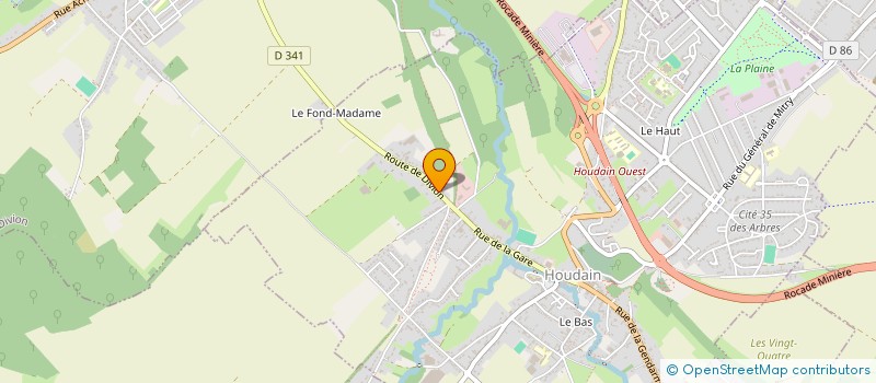 localisation de l'entreprise MONSIEUR SERGE PISVIN  HOUDAIN