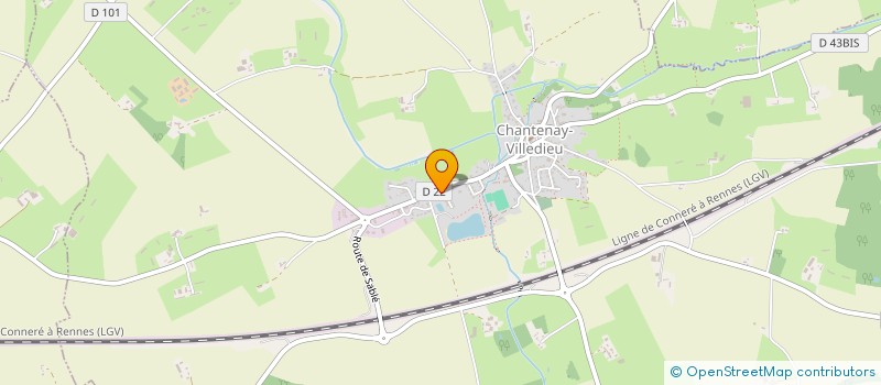 localisation de l'entreprise MONSIEUR SERGE PIVRON  CHANTENAY-VILLEDIEU