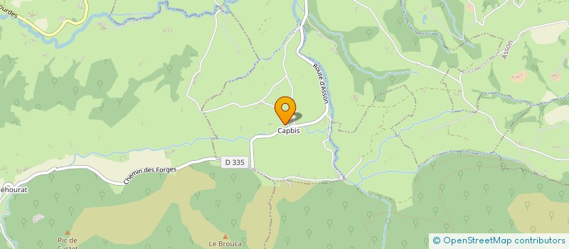 localisation de l'entreprise MONSIEUR SERGE PLACE  BRUGES-CAPBIS-MIFAGET