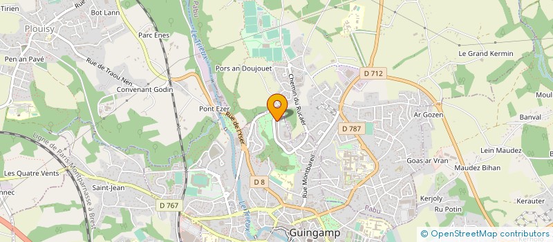 localisation de l'entreprise MONSIEUR SERGE PLANCHENAULT à GUINGAMP