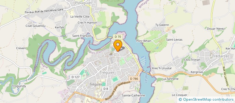 localisation de l'entreprise MONSIEUR SERGE PLAQUIN  TREGUIER