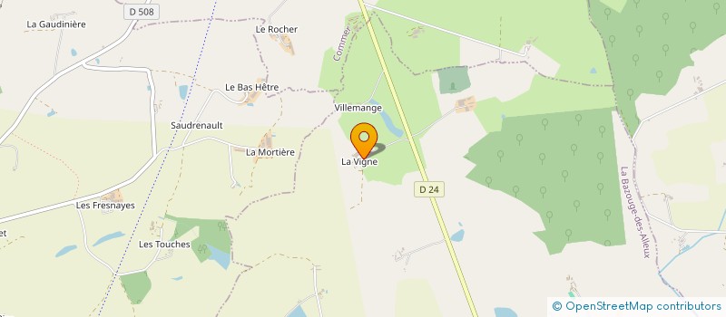 localisation de l'entreprise MONSIEUR SERGE POCHET  LA BAZOUGE DES ALLEUX