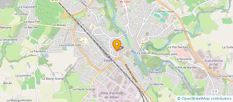 localisation de l'entreprise MONSIEUR SERGE POIRON  CLISSON