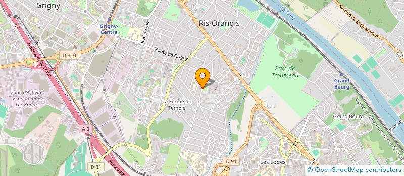 localisation de l'entreprise MONSIEUR SERGE POLJAK à RIS-ORANGIS