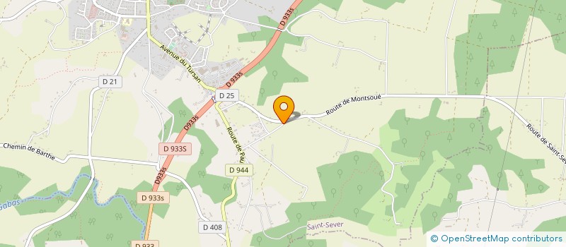 localisation de l'entreprise MONSIEUR SERGE POUYPOUDAT à SAINT-SEVER