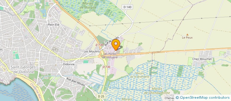 localisation de l'entreprise MONSIEUR SERGE PRINCE  SAINT-GEORGES-DE-DIDONNE