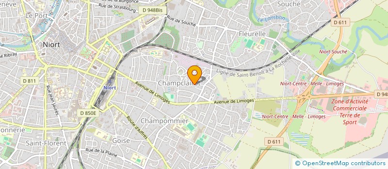 localisation de l'entreprise MONSIEUR SERGE PRIOU  NIORT