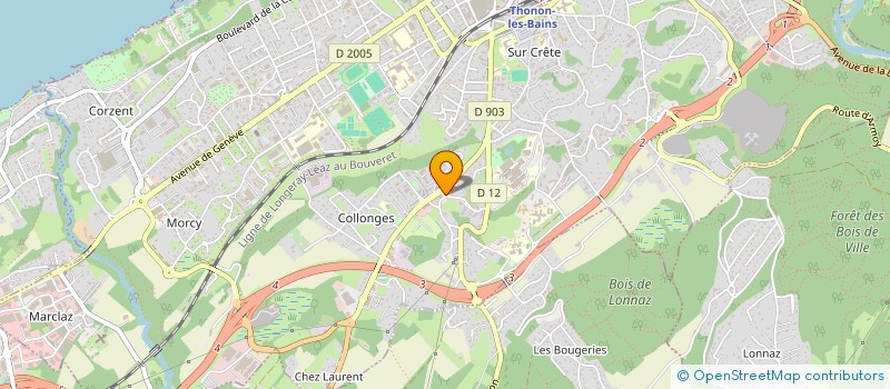localisation de l'entreprise MONSIEUR SERGE PROST à THONON-LES-BAINS