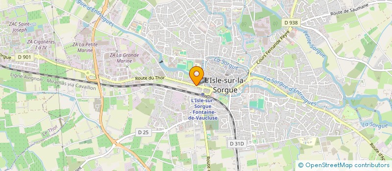 localisation de l'entreprise MONSIEUR SERGE PUTZU  L'ISLE-SUR-LA-SORGUE