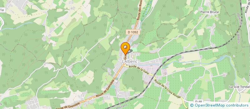 localisation de l'entreprise MONSIEUR SERGE QUEMIN  L'ALBENC