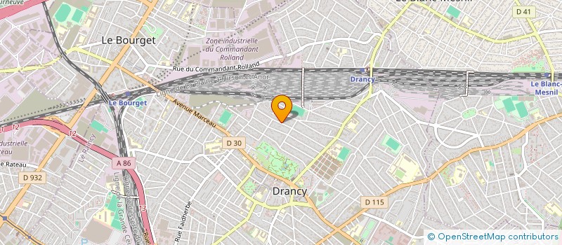 localisation de l'entreprise MONSIEUR SERGE QUERE  DRANCY