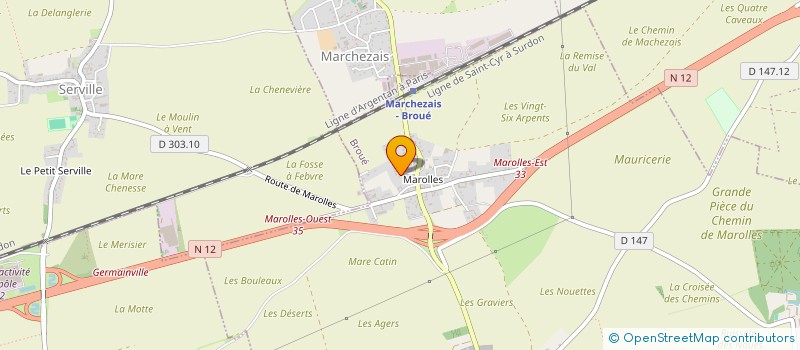 localisation de l'entreprise MONSIEUR SERGE QUEUDEVILLE à BROUE