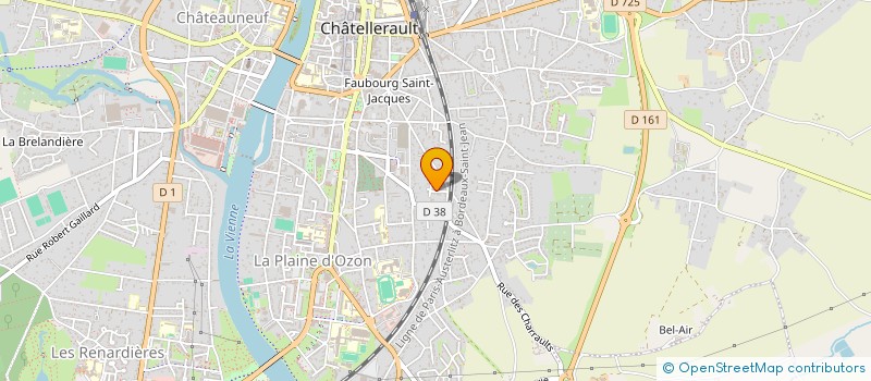 localisation de l'entreprise MONSIEUR SERGE RAFFAITIN  CHATELLERAULT