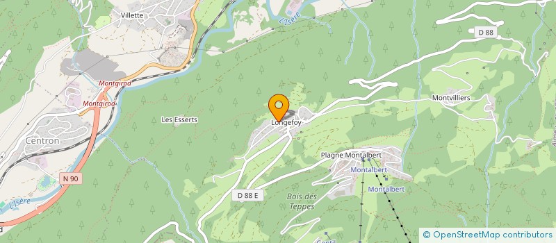 localisation de l'entreprise MONSIEUR SERGE RAINESON à LA PLAGNE TARENTAISE