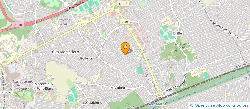 localisation de l'entreprise MONSIEUR SERGE RAKOTONDRASOA  VILLEPINTE