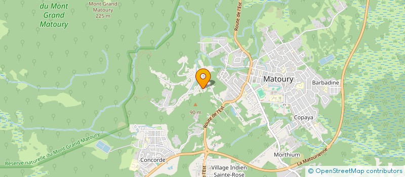 localisation de l'entreprise MONSIEUR SERGE RASIDY MAMBA  MATOURY