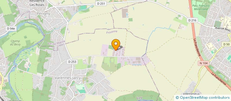 localisation de l'entreprise MONSIEUR SERGE RAULOT  VARENNES-JARCY